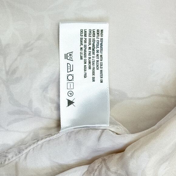 AG Adriano Goldschmied Nude 100% Cupro Long Sleeve Blouse - Picture 7 of 7